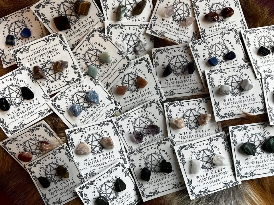 Fragmented Frivolities: Crystal Chip Stud Earrings