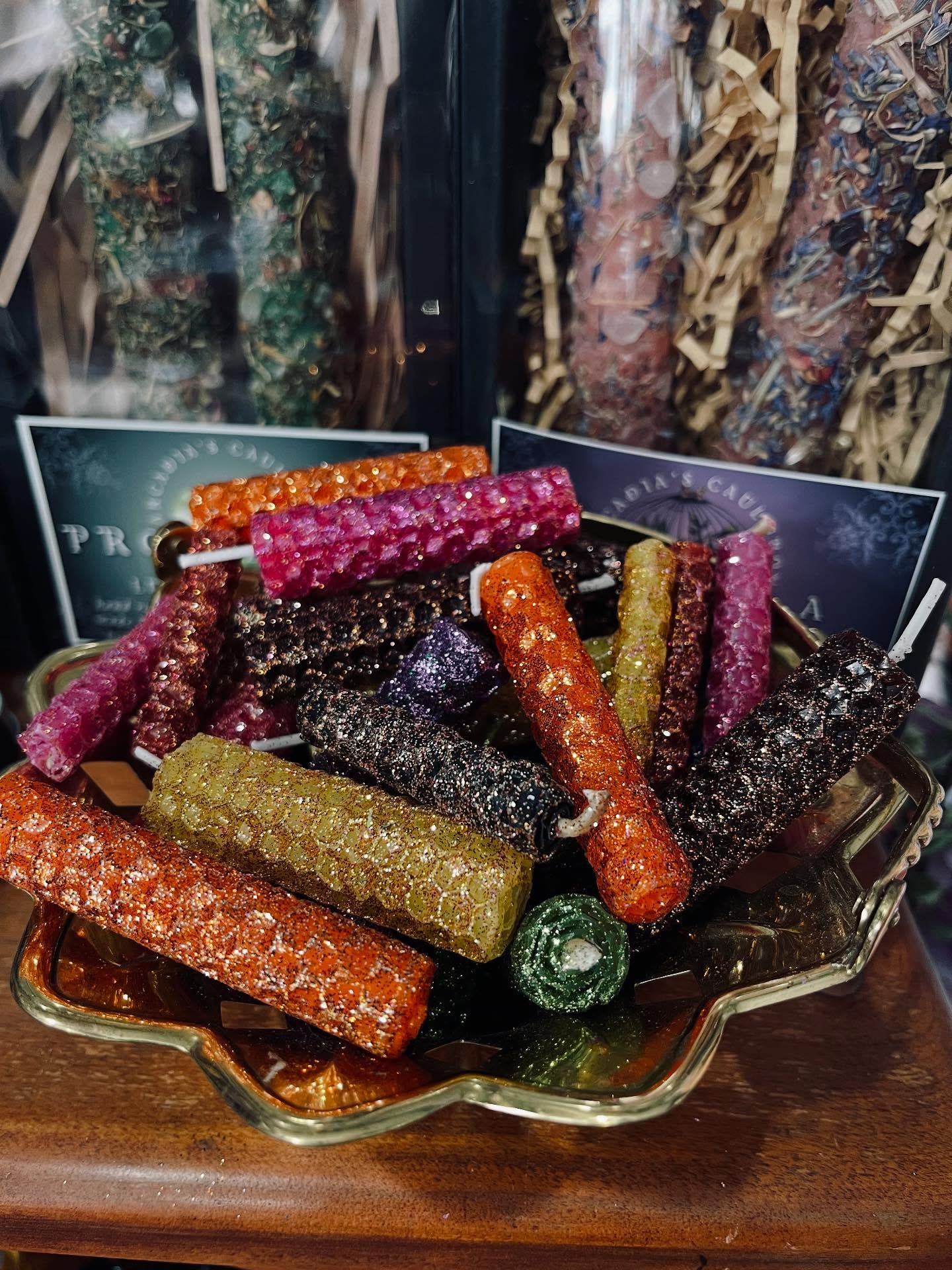 Wick and Wander Travel Tin of Hand Rolled Beeswax Candles