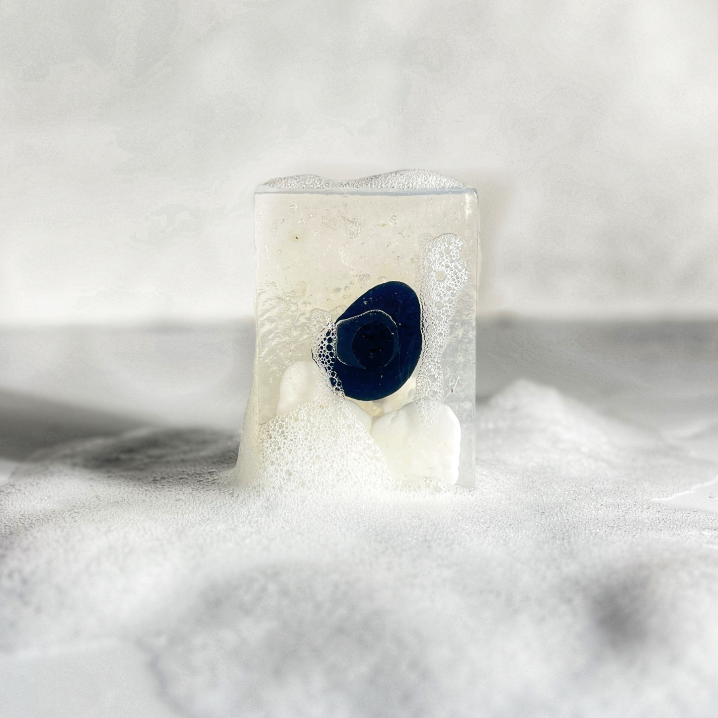 Moonlight Gemstone Bar Soap in Golden Honey with Obsidian