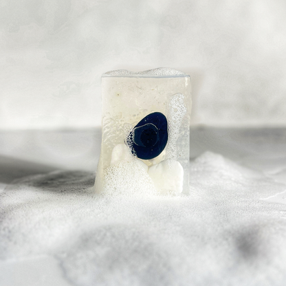 Moonlight Gemstone Bar Soap in Golden Honey with Obsidian