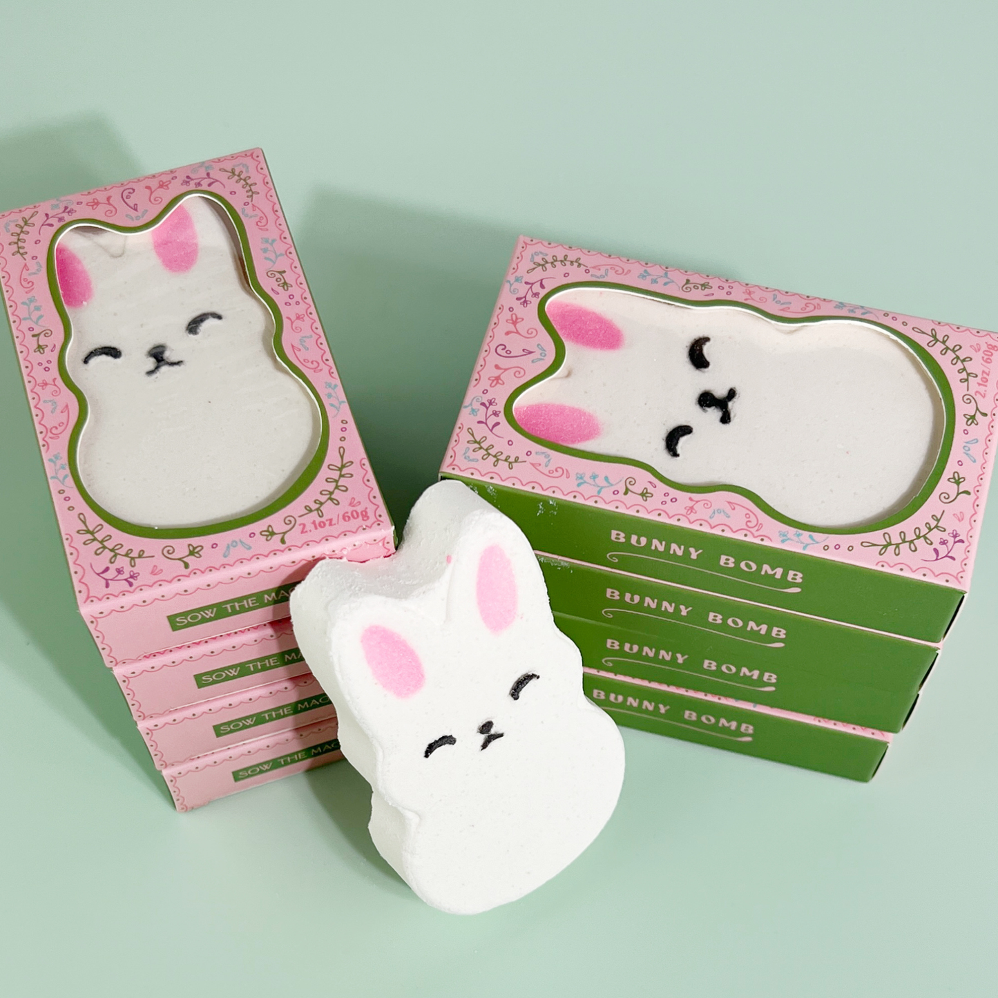 Little Bunny Strawberry Bath Bomb with Shea Butter