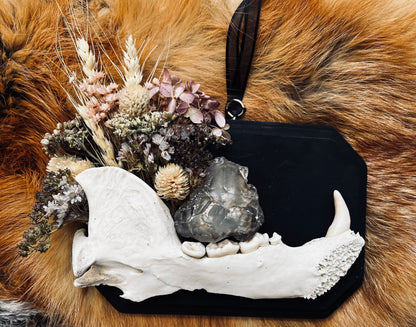 Wall-Mountable Bone and Flora Plaques