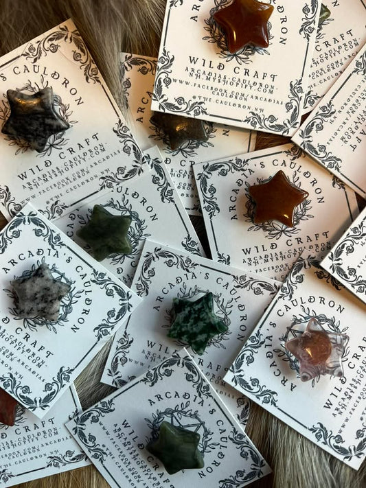 Semi-precious Carved Stone Pin