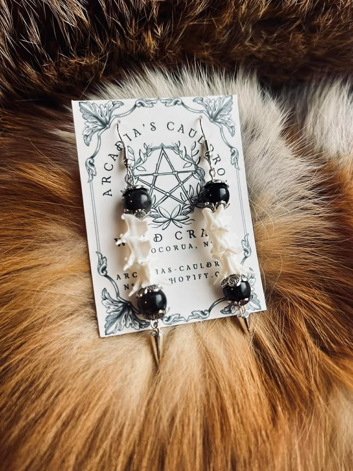 Earrings: The Spine of the Serpent