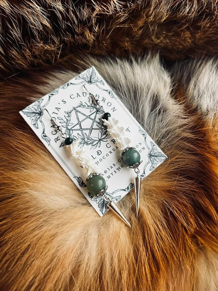 Earrings: The Spine of the Serpent