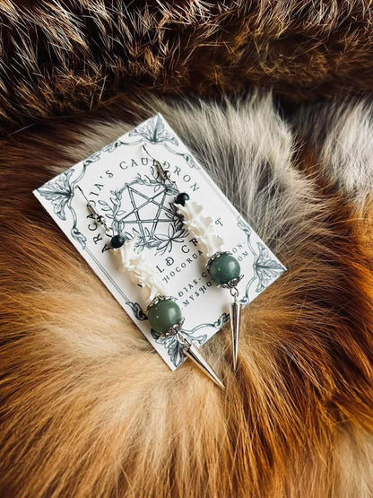 Earrings: The Spine of the Serpent