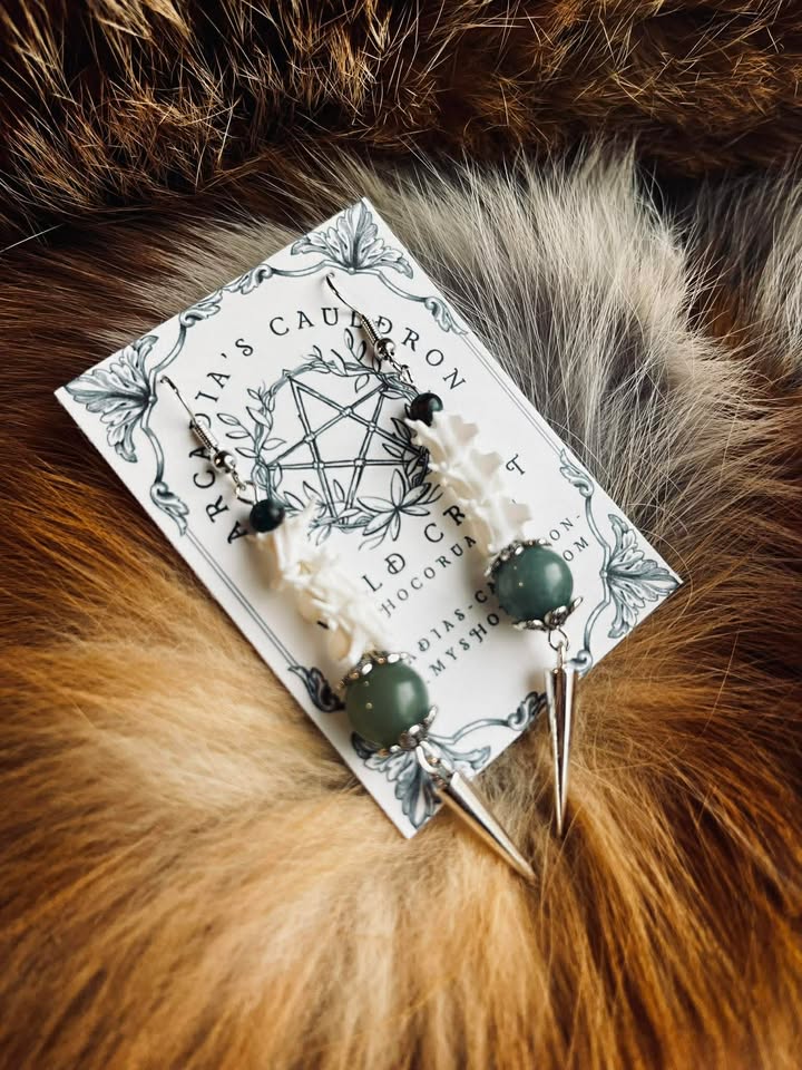 Earrings: The Spine of the Serpent