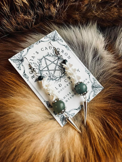 Earrings: The Spine of the Serpent