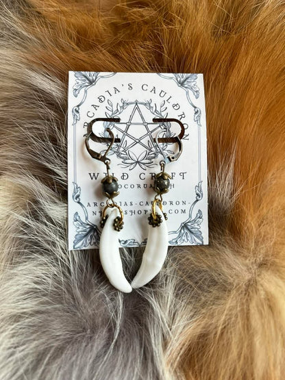 Foxfire Fang Earrings