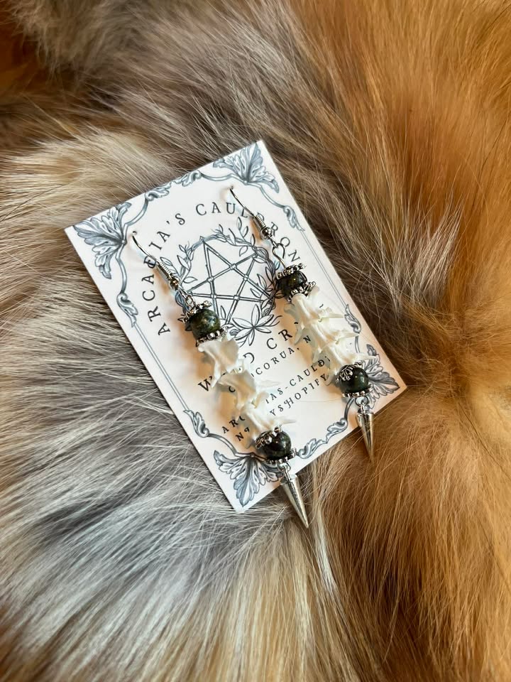 Earrings: The Spine of the Serpent