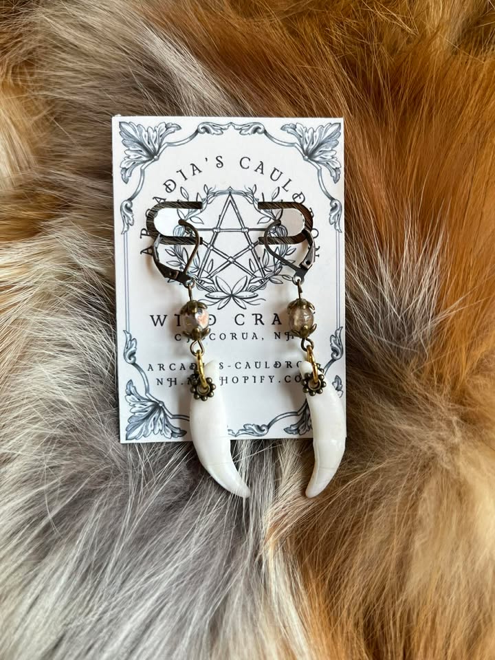 Foxfire Fang Earrings