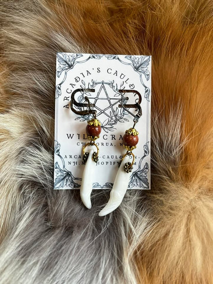 Foxfire Fang Earrings