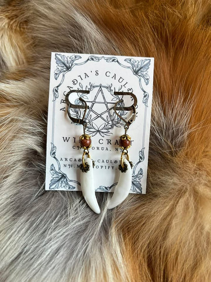 Foxfire Fang Earrings