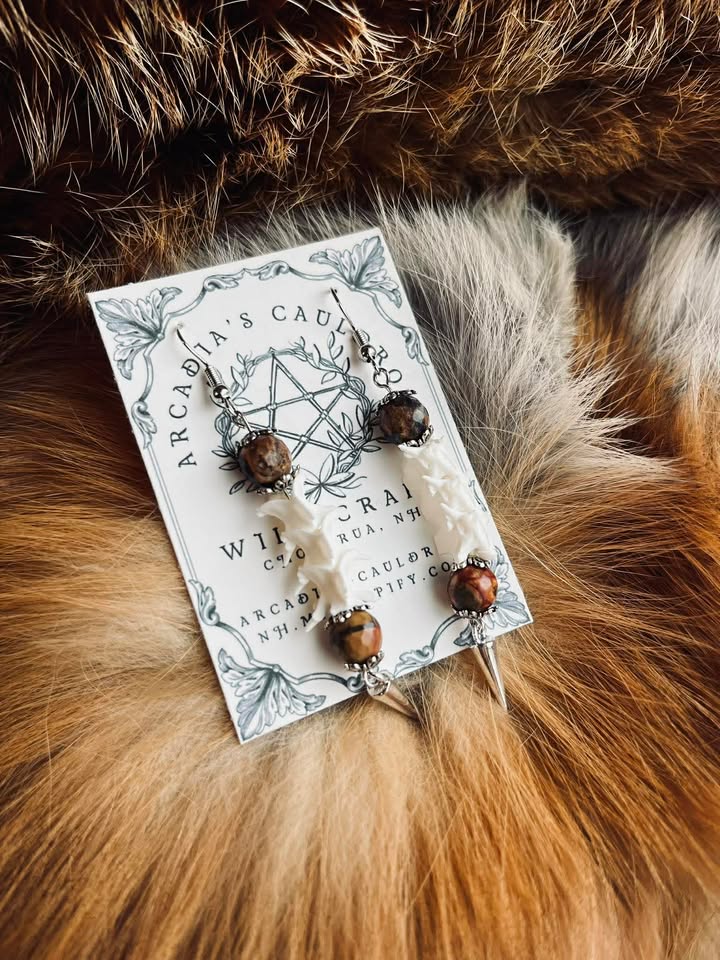 Earrings: The Spine of the Serpent