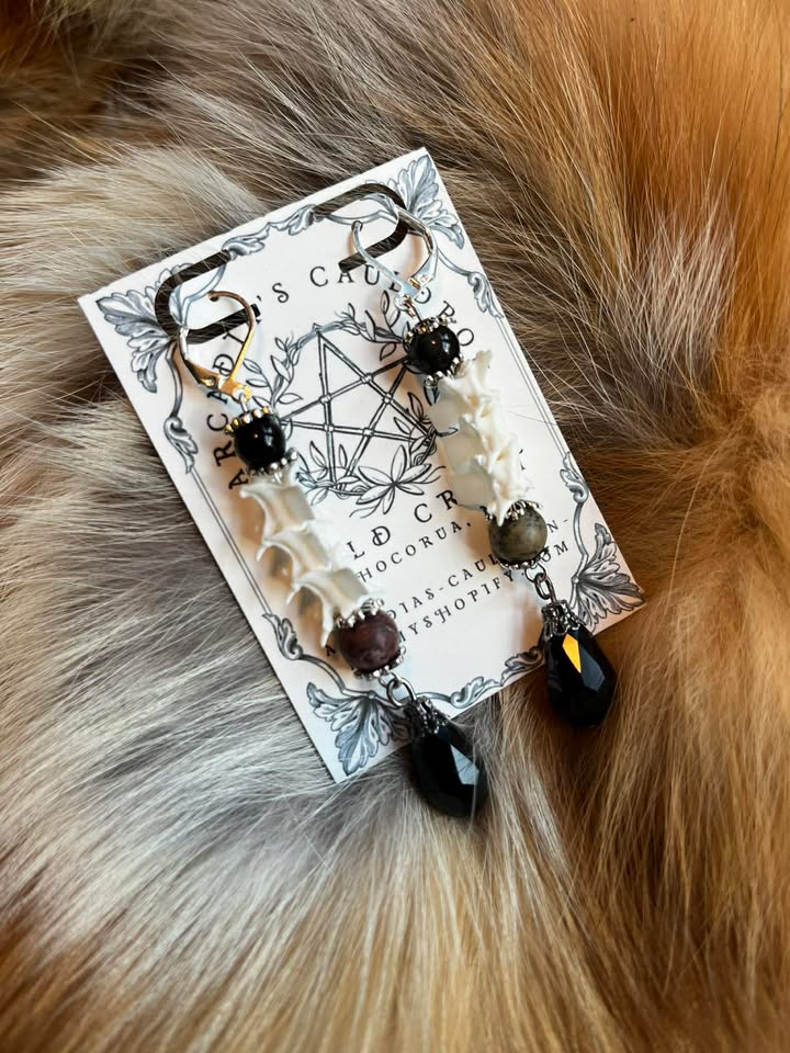 Earrings: The Spine of the Serpent